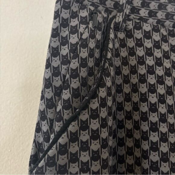 Betabrand Catstooth Dress Pants Black/Gray Cat Print Houndstooth Size Small - Picture 9 of 13